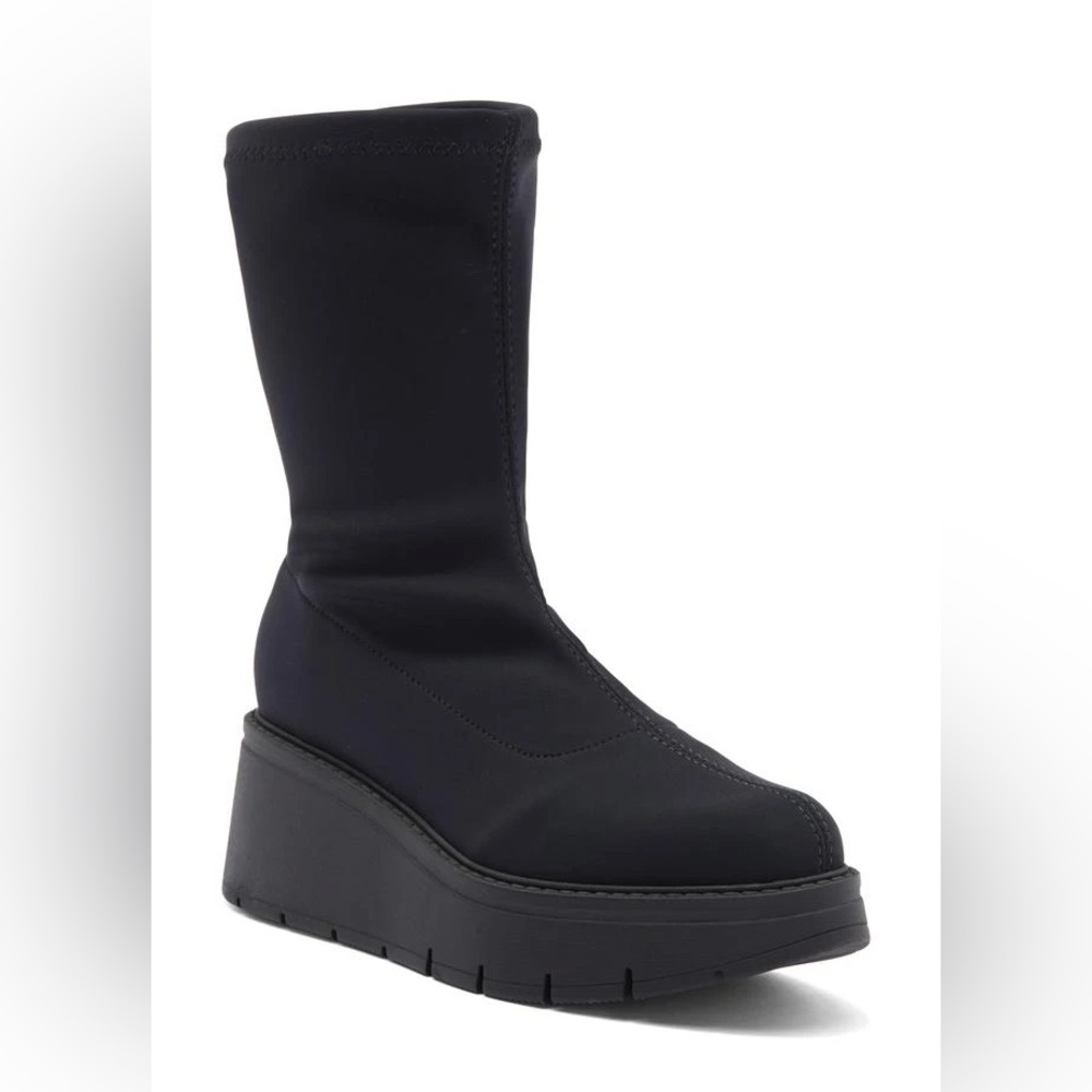 La Canadienne Jared Knit Platform Bootie Waterproof Boots Size 9.5 NWOB